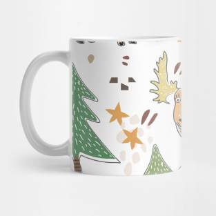 Moose Pattern Mug